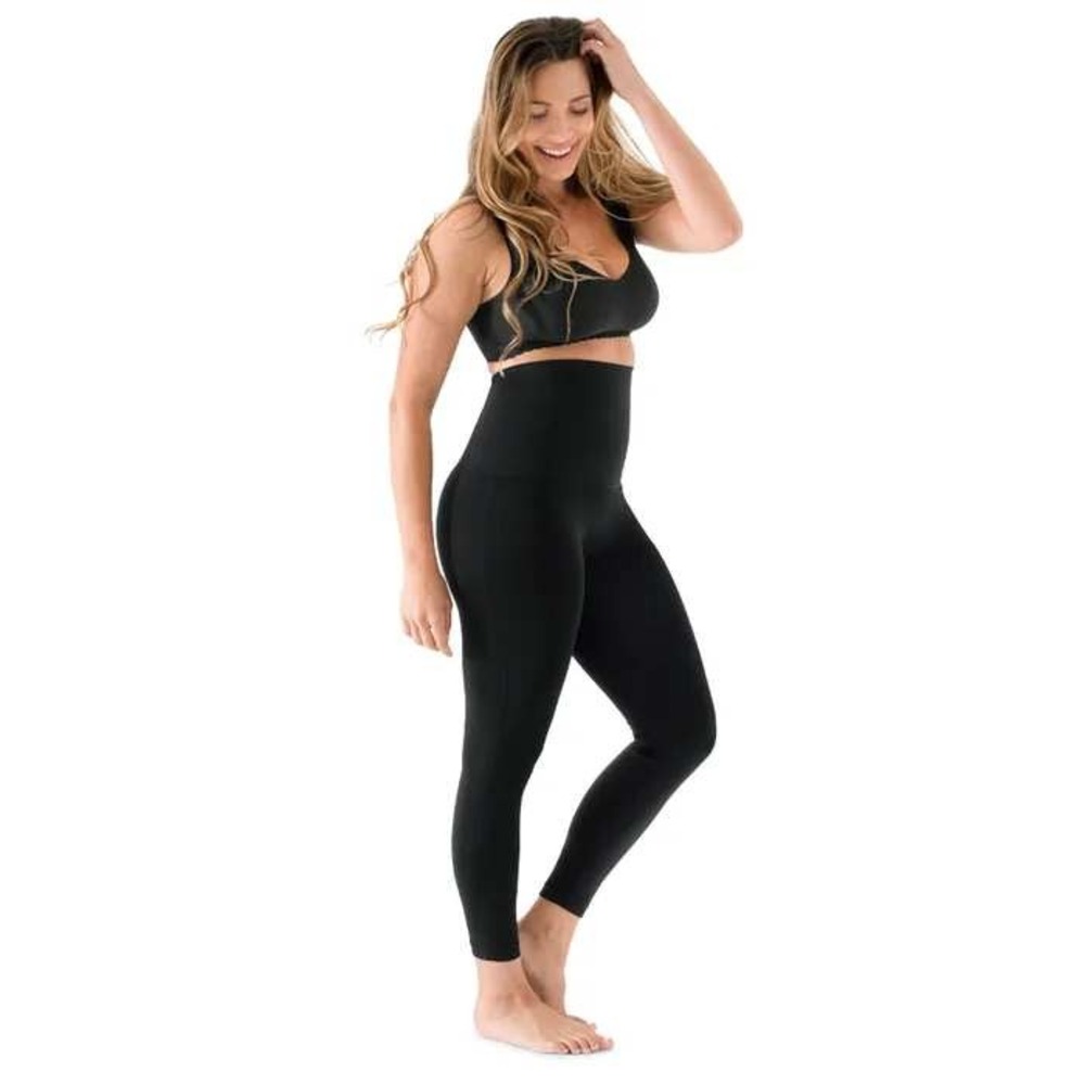 Belly Bandit Mother Tucker Womens Black High Waisted Compression Leggings Size M